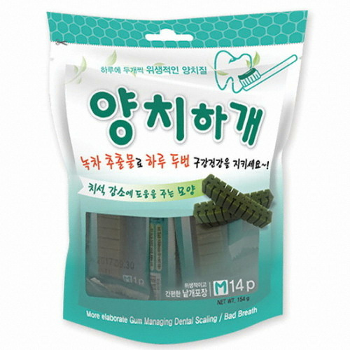 양치하개 덴탈케어 210g (15g x 14p)