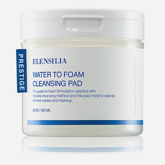 엘렌실라 프리스티지 워터 투 폼클렌징 패드 60매 (1개)_이미지