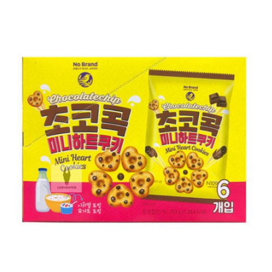 오리온 노브랜드 초코콕 미니하트쿠키 252g x 3개