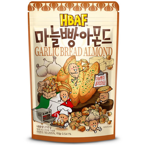 HBAF 마늘빵 아몬드 210g (1개)_이미지