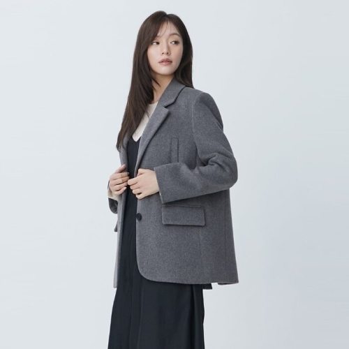 플라스틱아일랜드 여성 테일러드 카라 싱글 자켓 PR4WJ066_이미지