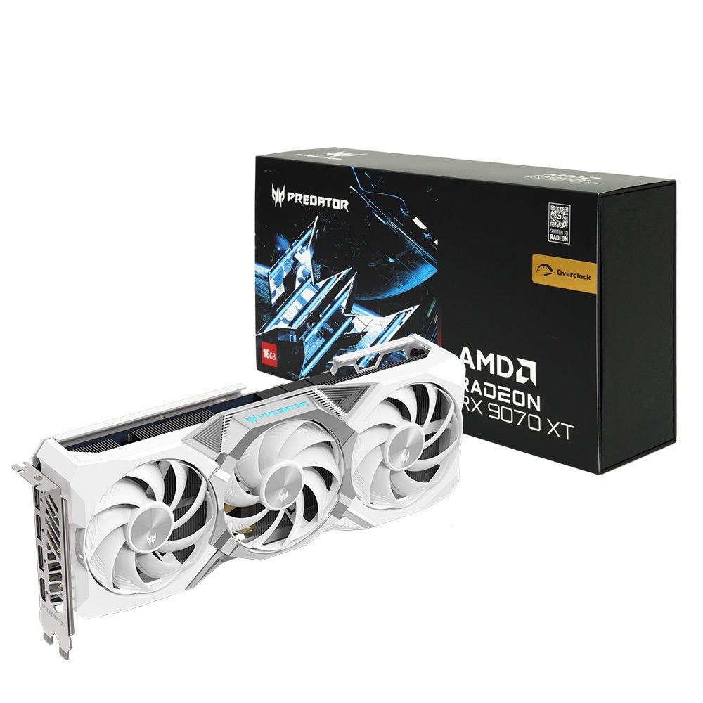 에이서 프레데터 라데온 RX 9070 XT BiFrost WHITE OC D6 16GB이미지입니다. 누르면 해당 게시물로 새창이동합니다.