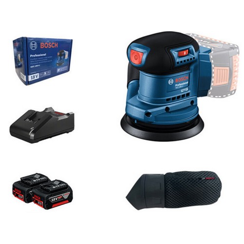 보쉬 GEX 185-LI 해외구매 (5.0Ah, 배터리 2개)_이미지