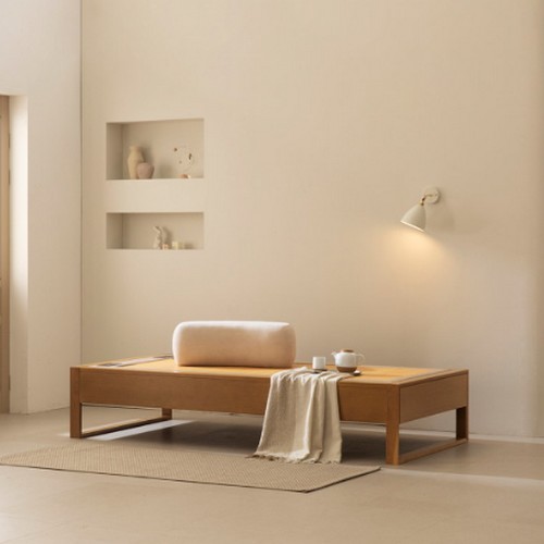 흙표흙침대 플린 소파베드 흙소파 MS (황토)_이미지