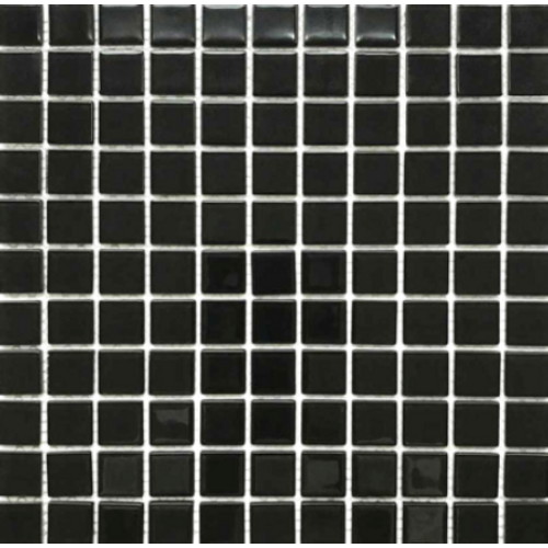 유니디자인 유리 모자이크타일 5mm 모노 02 블랙 (1장, 30cm x 30cm)_이미지
