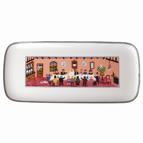 디자인나이프 샌드위치접시 웨딩파티 35cm