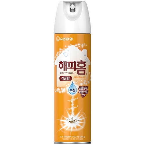유한양행 해피홈 에어로솔 수성 감귤향 500ml (1개)