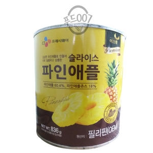 CJ프레시웨이 이츠웰 파인애플 슬라이스 836g (12개)_이미지