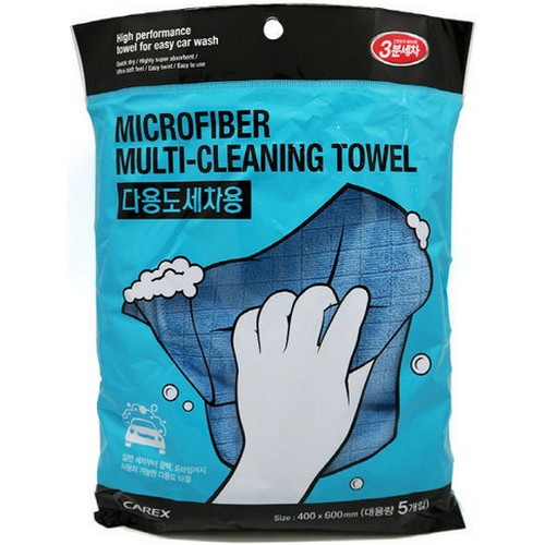 카렉스 3분세차 다용도 세차 타월 5매 (2개)_이미지
