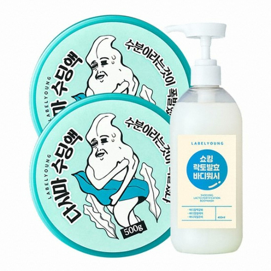 라벨영 쇼킹 락토 발효 바디워시+다시마 수딩액 3종 세트_이미지