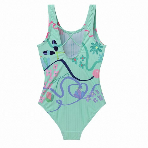 레노마수영복 여아동 러블리 퍼피 U백라인 실내수영복 RN-GS20823 EE_이미지