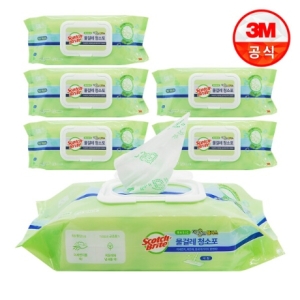 3M 스카치브라이트 대형 베이직 더블액션 물걸레 청소포 180매