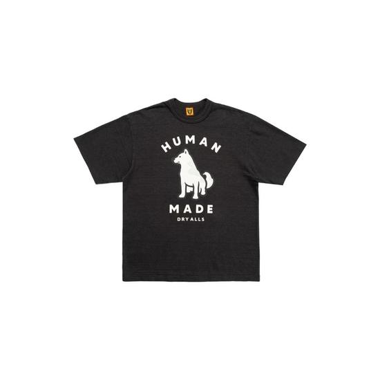 an Made휴먼 메이드 웍스아웃 20주년 진돗개 그래픽 티셔츠 블랙 HM26TE015