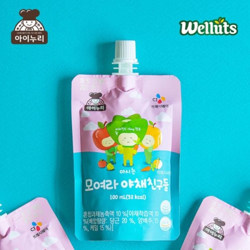 아이누리 마시는 모여라 야채친구들 100ml (1개)_이미지