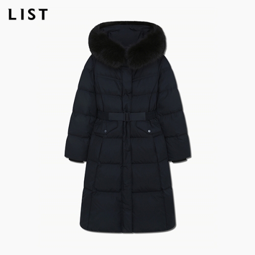 인동에프엔 리스트 여성 폭스퍼 후드 롱 덕다운 점퍼 TSDJPP82010