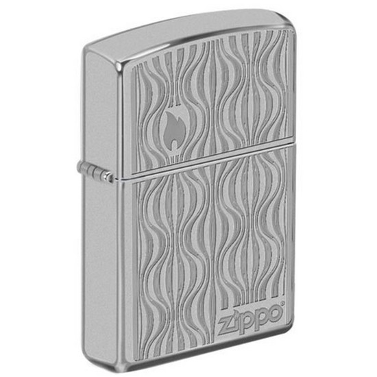 지포(ZIPPO) SATIN CHROME AUTO ENGRAVE 49423