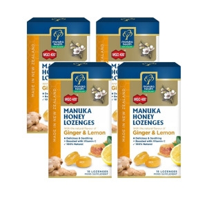 마누카헬스 MGO400+ 마누카꿀 레몬생강맛 사탕 15개입 (4개)_이미지