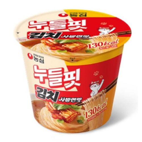 농심 누들핏 김치 사발면맛 37.5g (15개)_이미지