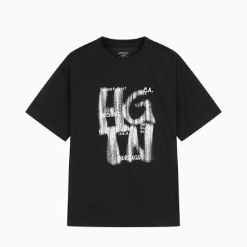 행텐 틴즈 동백01 그래피티 레터 반팔 티셔츠_블랙 14570-031-406-31-100 S47394138