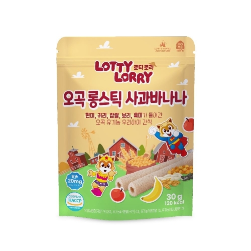 로티로리 오곡 롱스틱 사과바나나 30g
