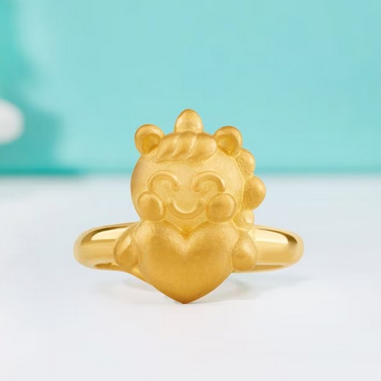 타이니앤코 코코 말띠 빵빵 유니콘 돌반지 1.875g_이미지