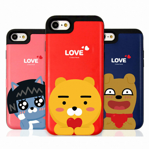 씽크플러스 아이폰XR 카카오프렌즈 러브 카드 범퍼 케이스
