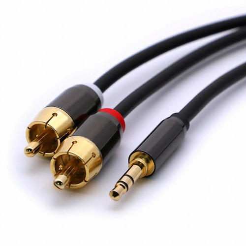 CABLEMATE 스테레오 to RCA 2선 고급형 케이블 (CM-SR05, 5m)