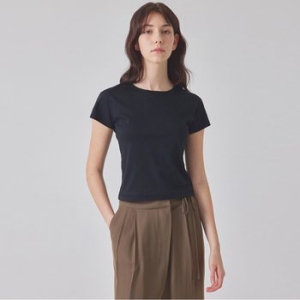 탑걸 BASIC SILKET T-SHIRT_T416TP101 BK_이미지