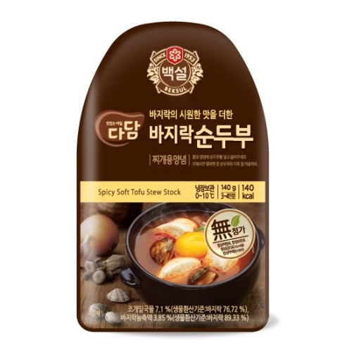 CJ제일제당 백설 다담 바지락순두부 찌개용양념 140g (1개)