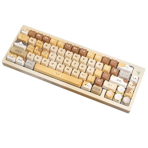 SPM Soulcat 고함량 PBT 염료승화 영문 키캡 199키 쫑긋 고양이 대가족