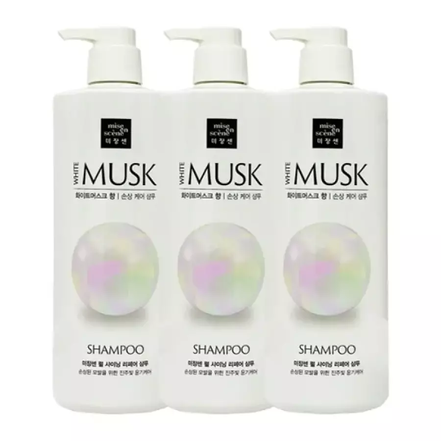미쟝센 펄 샤이닝 리페어 샴푸 화이트머스크향 1000ml (3개)_이미지