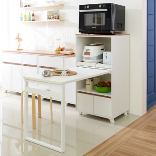 라샘 허니 2레일 렌지대겸 2인용식탁 1200_이미지