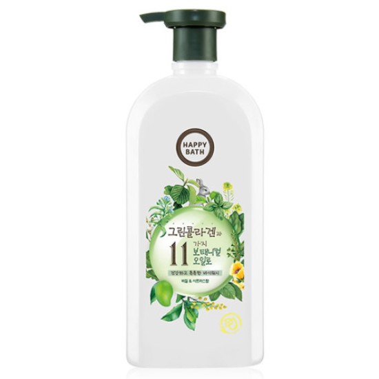 아모레퍼시픽 해피바스 바질&시트러스향 그린콜라겐 바디워시 750g (2개)