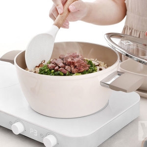 바겐슈타이거 인덕션 겸용 세라믹 20cm 양수냄비 예쁜냄비 2인용 인덕션용 가스렌지냄비 가벼운냄비