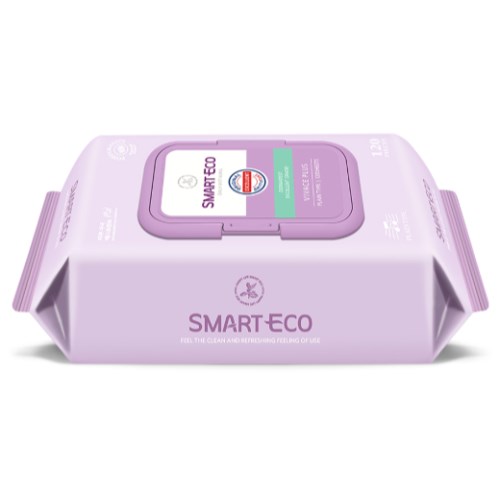 스마트에코 비바체 플러스 물티슈 캡형 120매 (10팩)_이미지