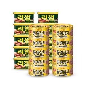 동원F&B 라이트 스탠다드 참치 150g 10개 + <b>리챔</b> 200g 10개