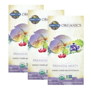 에이치브이엘 가든오브라이프 유기농 프리네이틀 멀티 90캡슐 (3개)