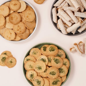 신궁전통한과 김규흔 한과 옛날과자 센베이 꼬마전병 3종 세트 땅콩 생강 파래