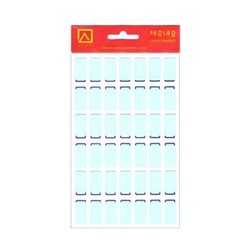 세모네모 1000 보호견출지 10-412B 청색 7매 10x21 1개