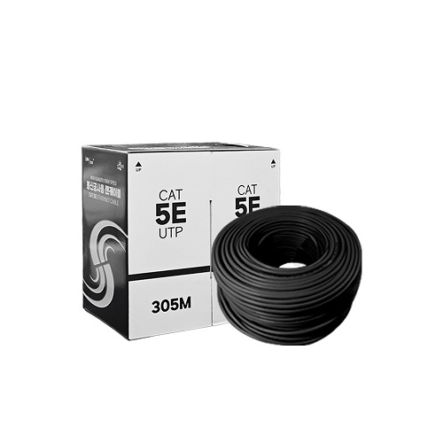라인업시스템 LANSTAR LS-C5U305 CAT.5e UTP 랜케이블 박스 (305m, LS-C5U305BK)