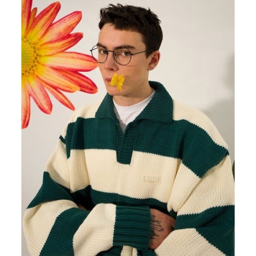 메인부스 MAINBOOTH 트래블 TRAVELer Oversized SweaterTEAL GREEN 1123424_이미지
