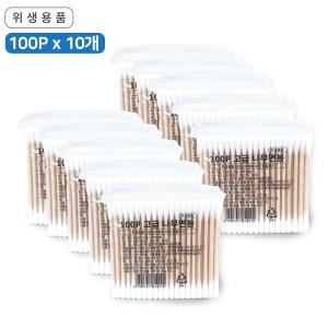 [불명] 자작나무면봉 100p (10개)_이미지