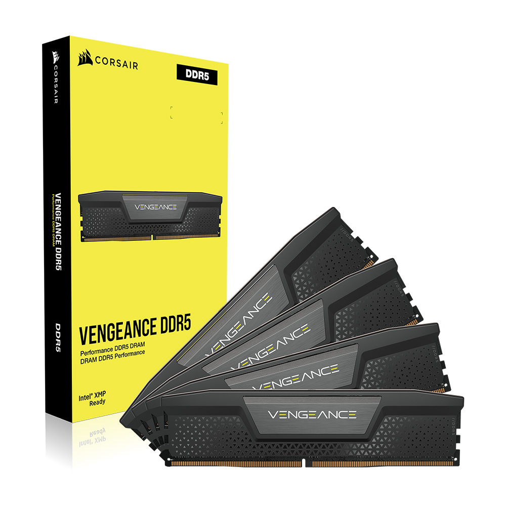 CORSAIR DDR5-5200 CL38 VENGEANCE BLACK 패키지 (192GB(48Gx4))_이미지