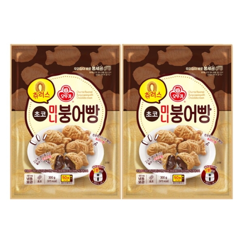 오뚜기 츄러스 미니 붕어빵 초코 300g (2개)_이미지