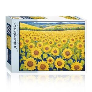 토이앤퍼즐 직소퍼즐 명화 풍경 해바라기 유화 500피스 T-DF05-1040_이미지