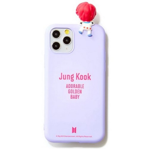 아이폰XR BTS 캐릭터 피규어 별명 컬러 젤리 케이스