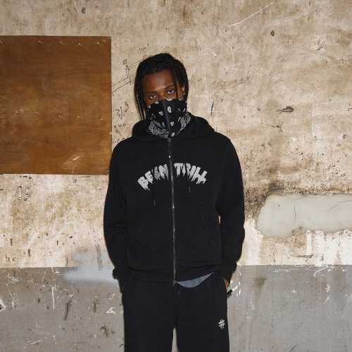 빈트릴 드리피 투웨이 후드 집업 BA243TR002-BK 702478