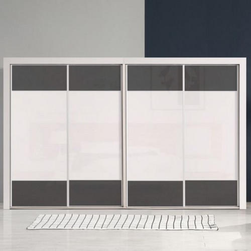 빅로드  키높이 헤이즈 하이그로시 슬라이딩 12자 옷장세트 3400