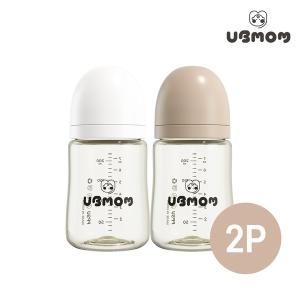 유비맘 PPSU 시그니처 빨대컵 200ml (2개)