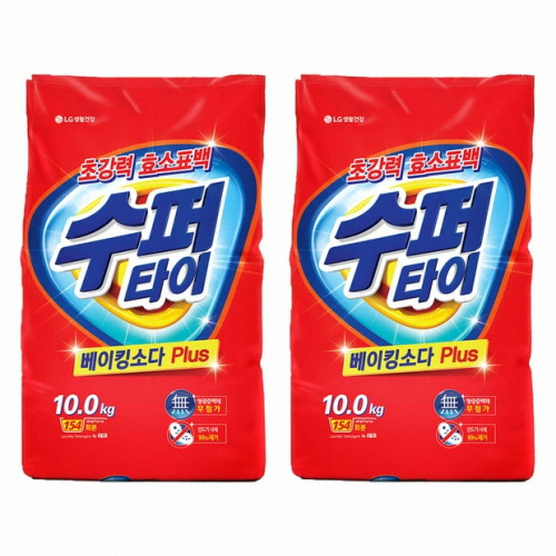 수퍼타이 찬물전용 베이킹소다 플러스 10kg (2개)_이미지